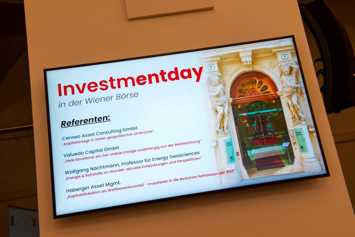 Ankündigung des Investmentday in der Wiener Börse